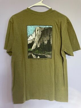 Patagonia Olive Short Sleeve Logo, Responsibili-Tee